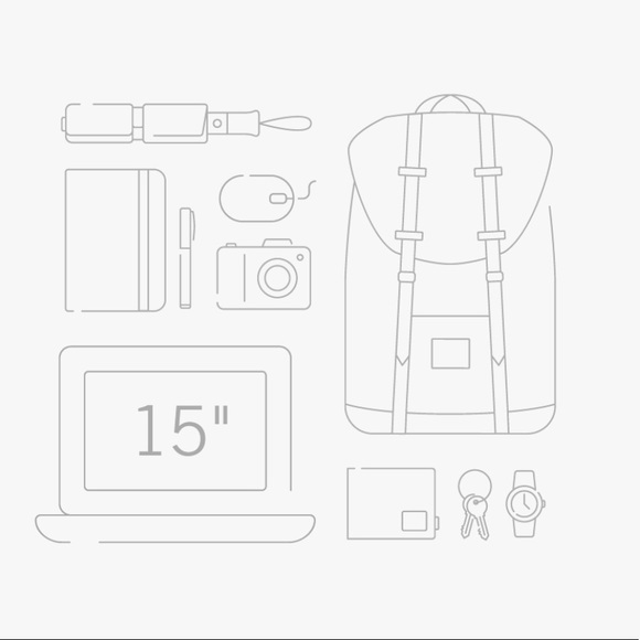 Herschel Retreat Backpack in Raven Crosshatch - Picture 6 of 9